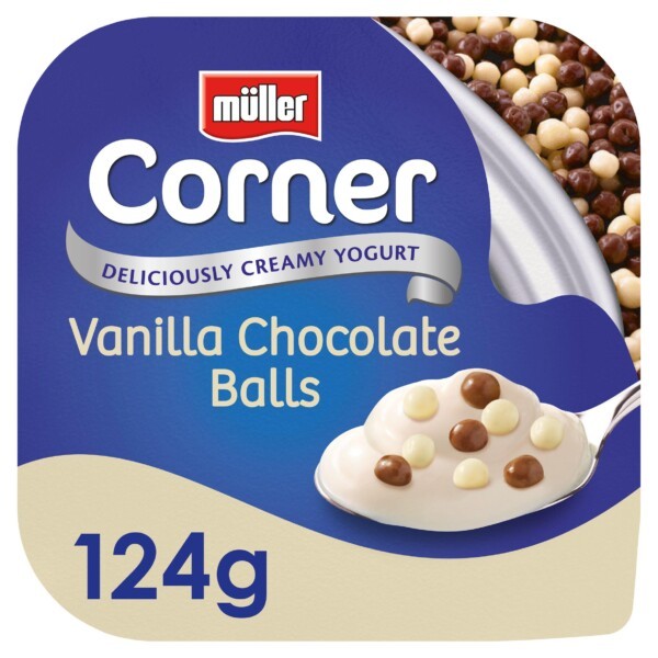 Muller Corner Vanilla Yogurt With Chocolate Balls