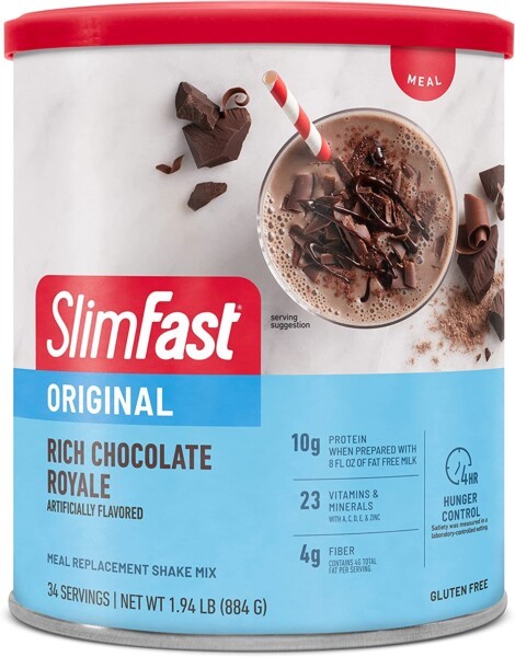 SlimFast Original Meal Replacement Powder Rich Chocolate Royale