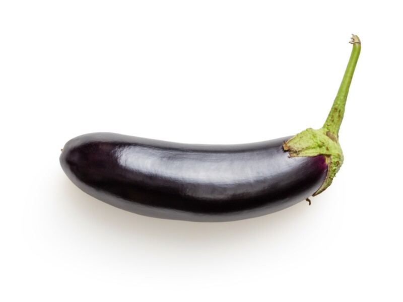 black and green eggplant