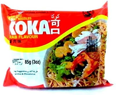 KOKA Oriental Noodles All Flavours Crab Noodles 85G10 Packets