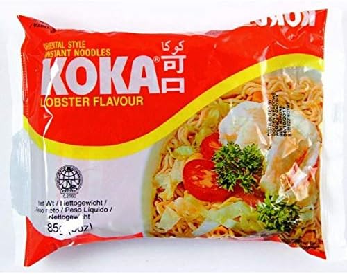KOKA Oriental Noodles All Flavours Lobster Noodles 85G10 Packets