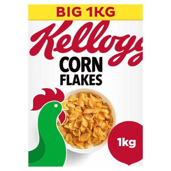 Kellogg's Corn Flakes Breakfast Cereal 1kg