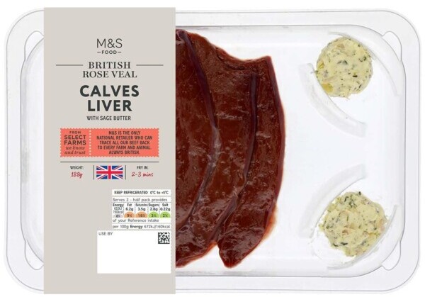 MS Select Farms British Veal Calves Liver 188g e1698406298121