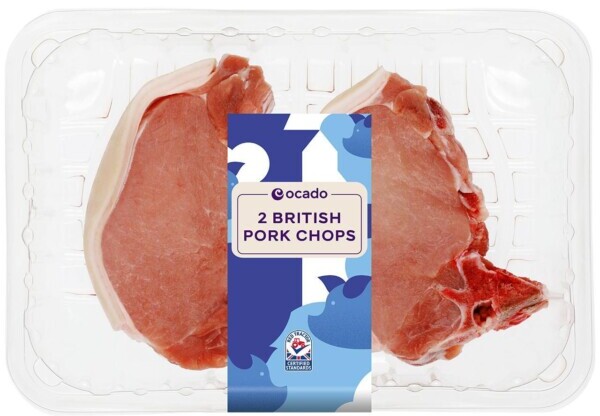 Ocado 2 British Pork Chops e1698321161815